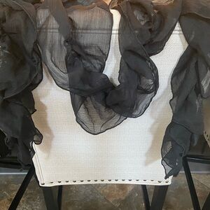 Thin frilly scarf- light weight